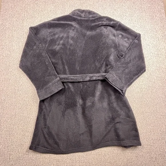 VTG Betty Boop Embroidered Patch Black Fleece Bathrobe Women's - Picture 7 of 7